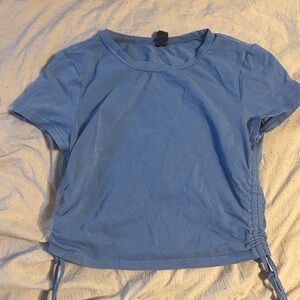 SHEIN Light Blue Short Sleeve Tee